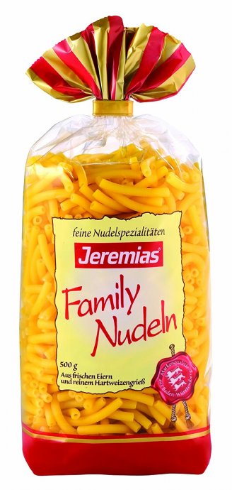 Jeremias Makkronelli Family Nudeln mit frischen Eiern 500g 4er Pack