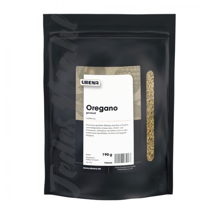 Ubena Oregano gerebelt kräftiges leicht bitteres Aroma Zipbeutel 190g