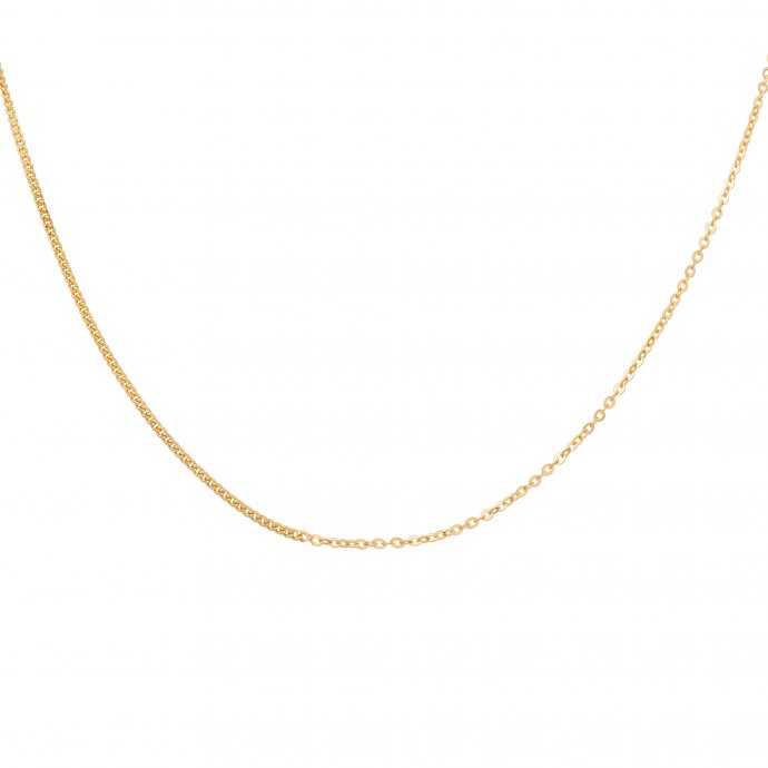 Halskette Silber 925 vergoldet Mixed Chains 45cm lang