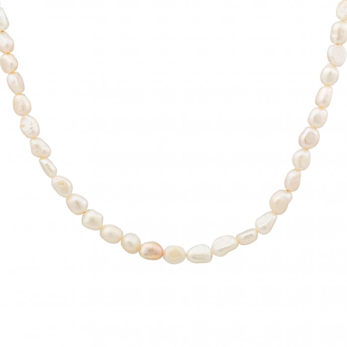 Halskette 925 Silber Perlenkette