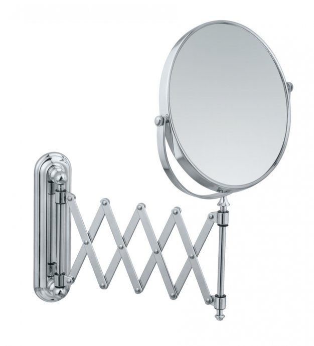 Kosmetikspiegel Mod. Deluxe Teleskop, Wandspiegel, 5-fach Vergrößerung