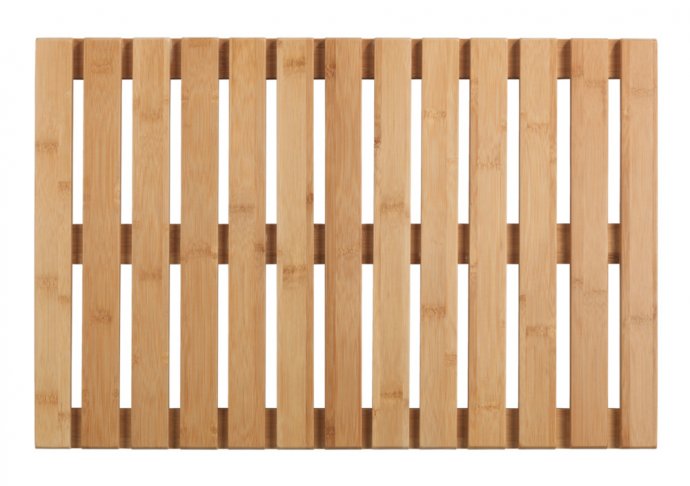 Baderost Mod. Indoor & Outdoor Bambus, 40 x 60 cm, mit rutschhemmender Unterseite