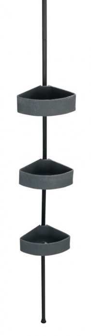 Teleskop-Eckregal Mod. Villata, mit 3 Körben aus hochwertigem Polyresin