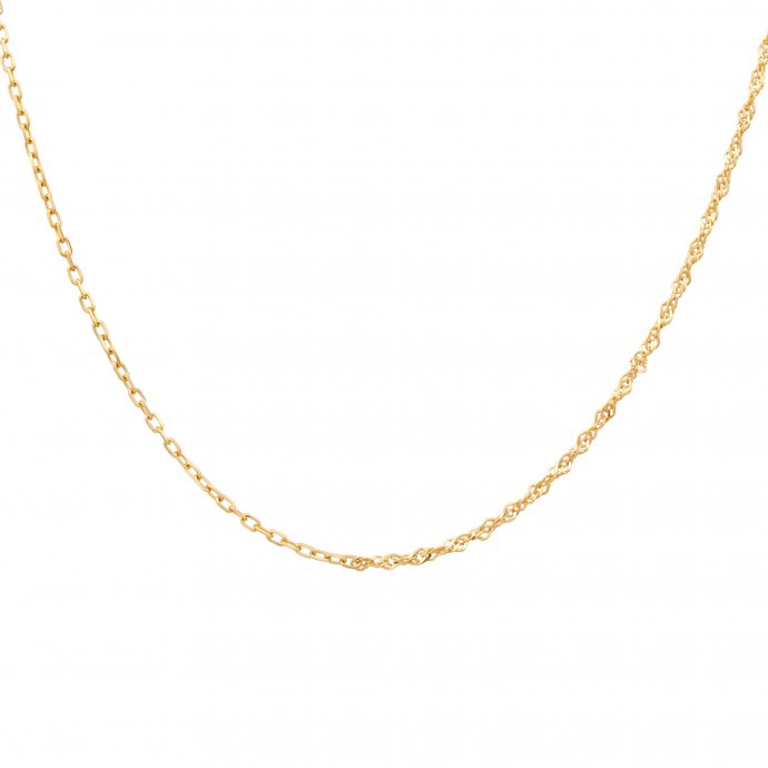 Halskette Silber 925 vergoldet Mixed Chains 42cm lang