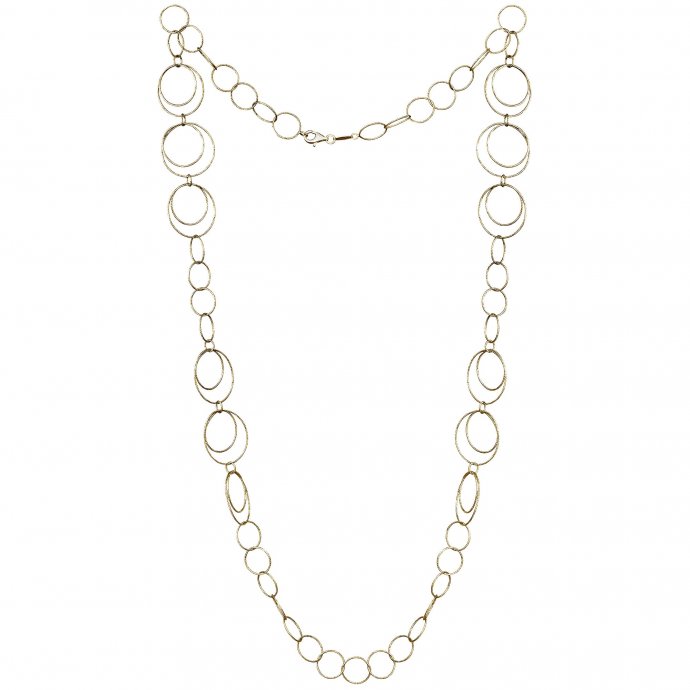 Kette 925/- Sterling Silber vergoldet  80 cm