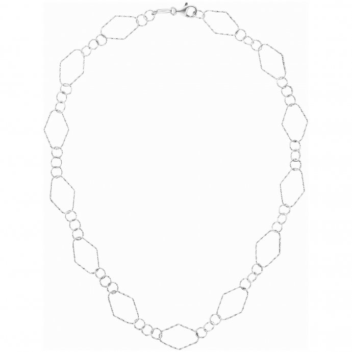Kette 925/- Sterling Silber rhodiniert  50 cm