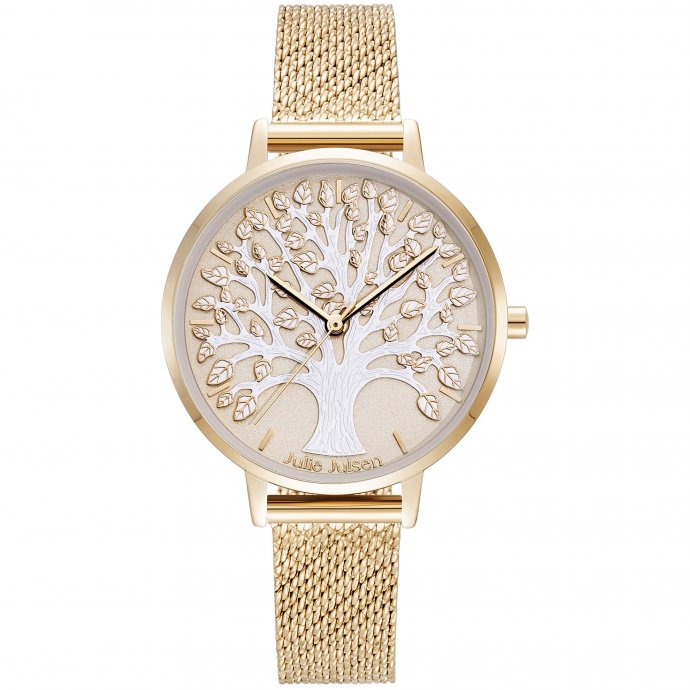 Damenuhr Edelstahl roséfarben Tree of Life