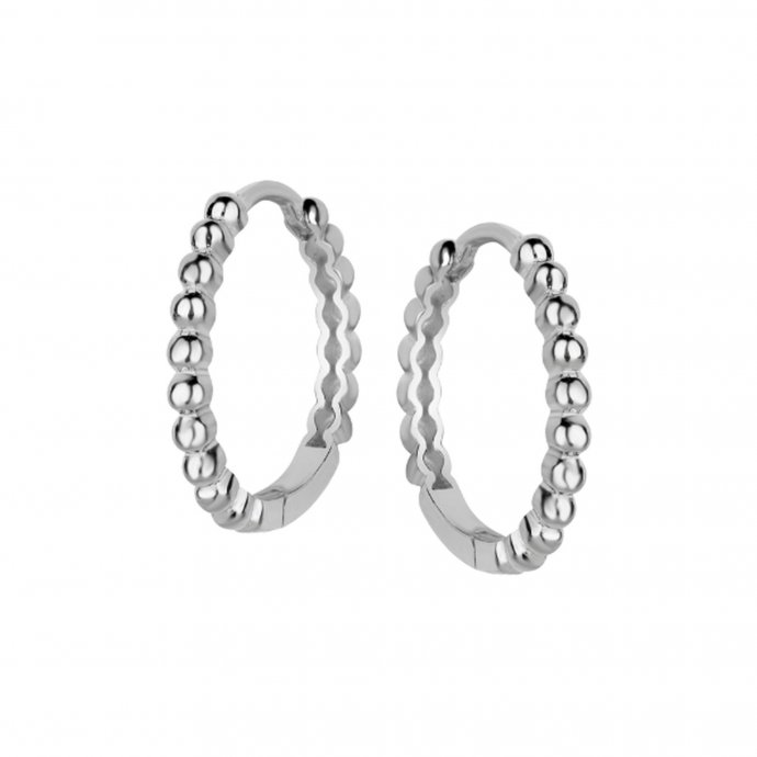 Ohrringe Silber 925 rhodiniert glänzend 1,8cm Durchmesser