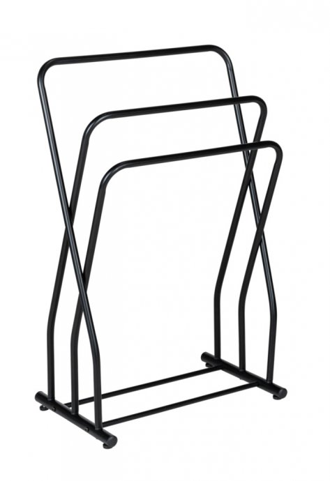 Handtuchständer Mod. Granelli Schwarz, lackierter Stahl, matt