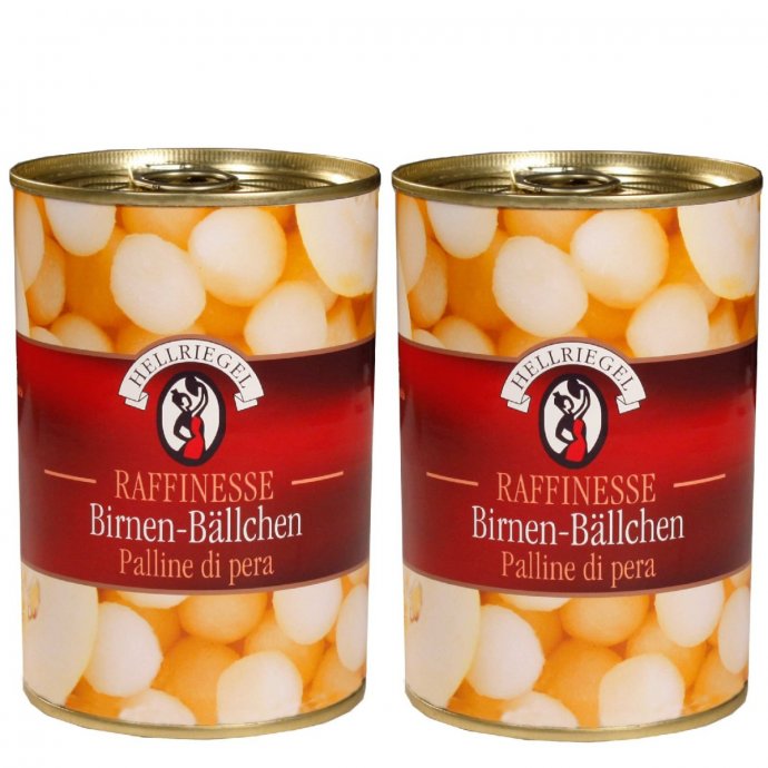 Hellriegel Birnenbällchen Sommerfrucht Spitzenklasse 425g 2er Pack