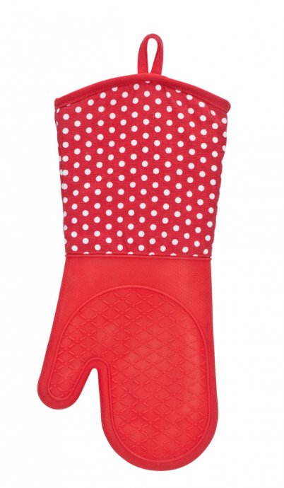 Topfhandschuhe Silikon Rot, 1 Paar