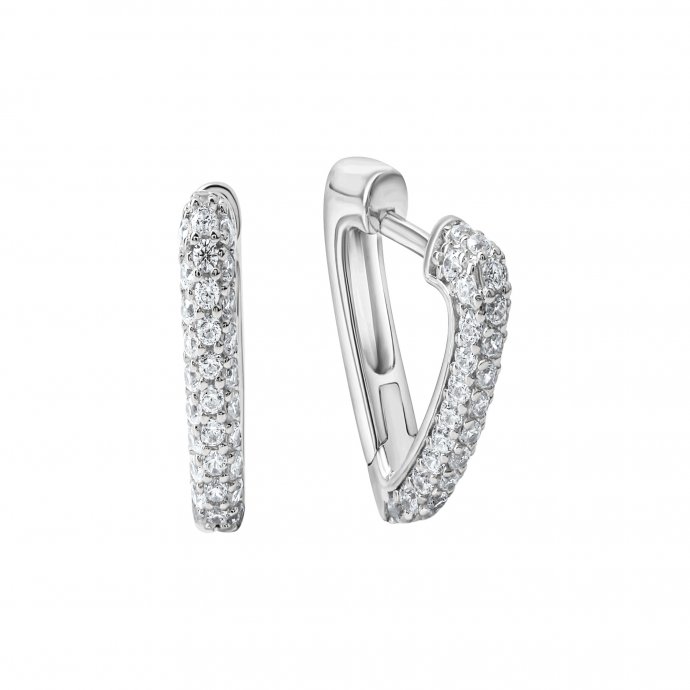 Ohrschmuck 925 Silber weiße Zirkonia