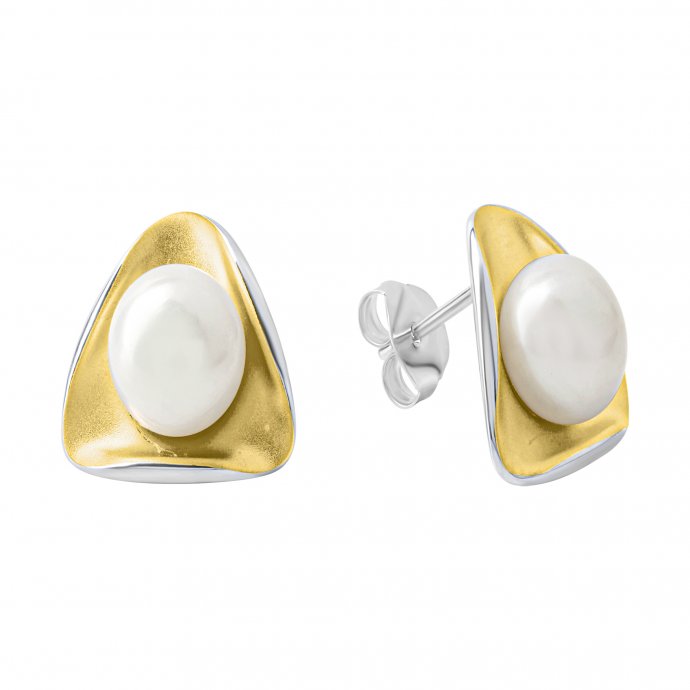 Ohrring 925 Silber mit Süßwasserzuchtperlen