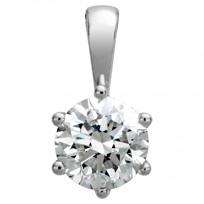 Anhänger Gold 750 mit natürlichem Brillant 1,00ct.