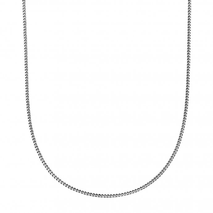 Halskette Weißgold 585 Panzerkette mit einer Länge von 45/42cm