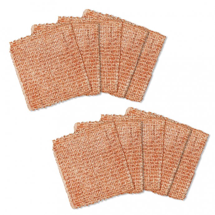 Kupfertuch, 10er Set, entfernt schonend hartnäckigen Schmutz