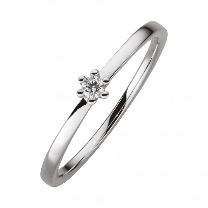 Ring Gold 750 mit Brillant 0,05ct.