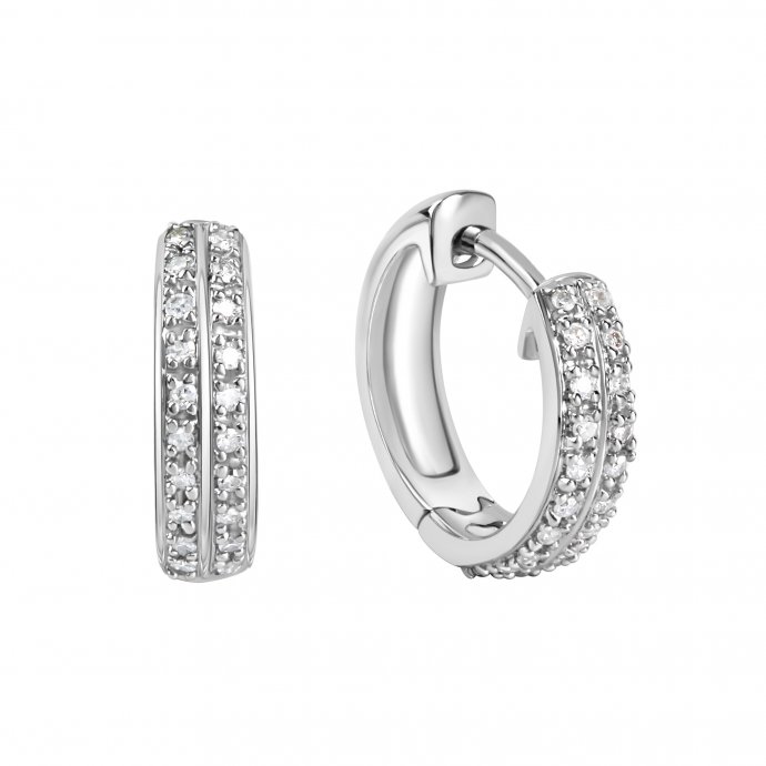 Ohrringe Gold 585 mit 40x Brillant zus. 0,10ct.