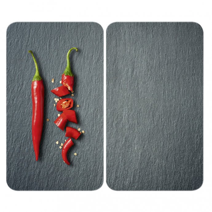 Herdabdeckplatte Universal Mod. Cayenne, 2er Set, für alle Herdarten geeignet