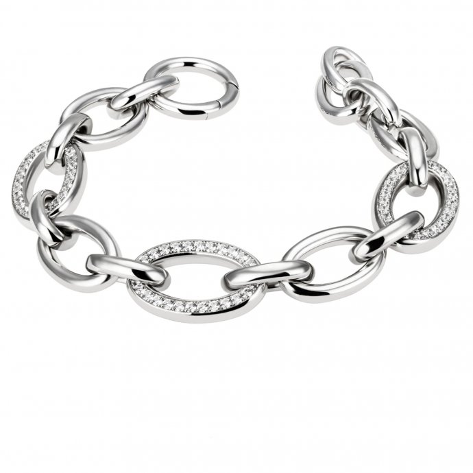 Armband 925 Sterling Silber  Glänzend  Zirkonia weiß
