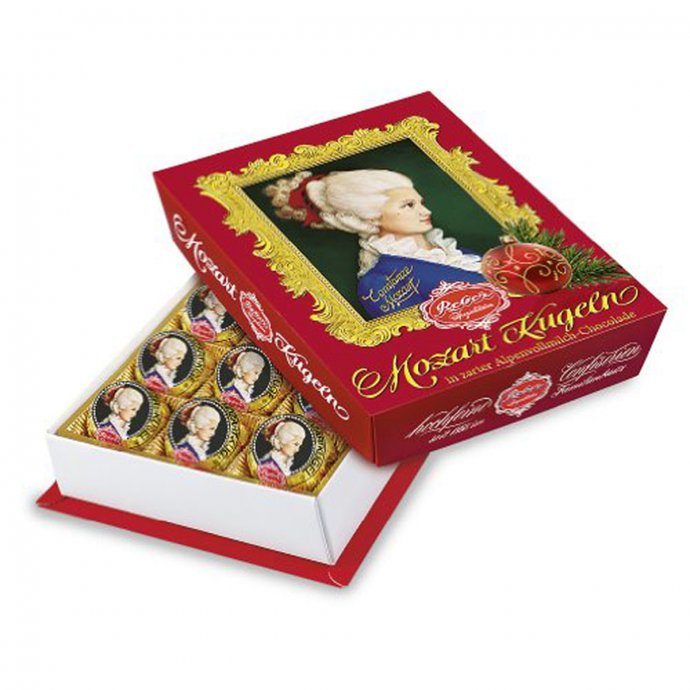 Reber Constanze Mozart Kugeln aus Zartbitter und Nougat 240g