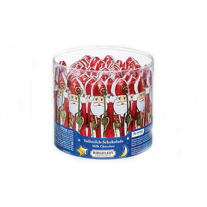Riegelein Nikolaus aus Massiver Vollmilchschokolade 58 Stück 813g