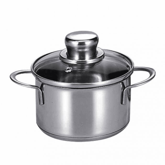 Krüger Fleischtopf Kochtopf Saturn Edelstahl mit Deckel 12cm