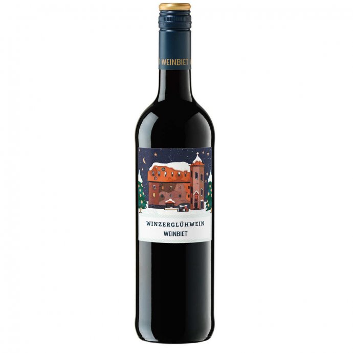 Weinbiet Winzer Glühwein rot hochwertiger Glühwein Flasche 750ml