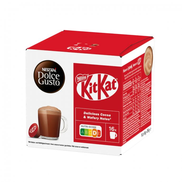 Nescafe Dolce Gusto KitKat Kapseln mit Kakao und Waffelgeschmack 256g