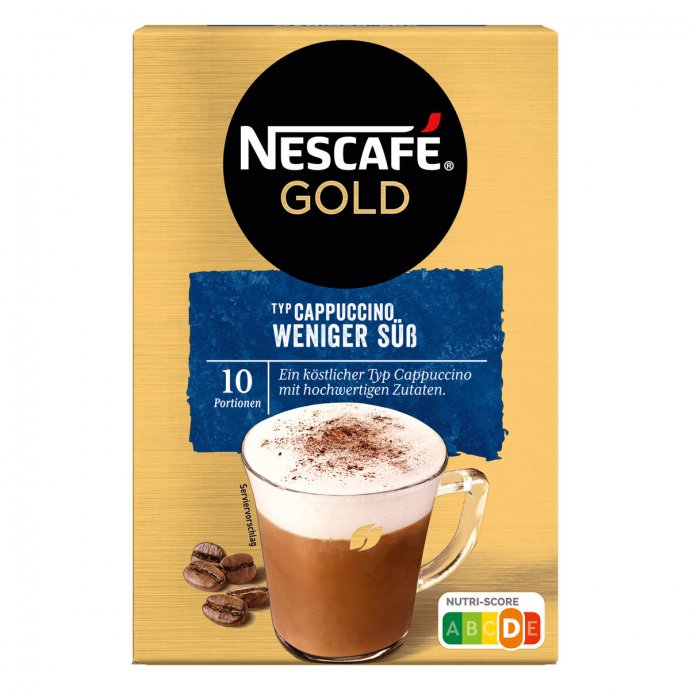 Nescafe Typ Cappuccino Weniger Süß Getränkepulver Löslich 125g