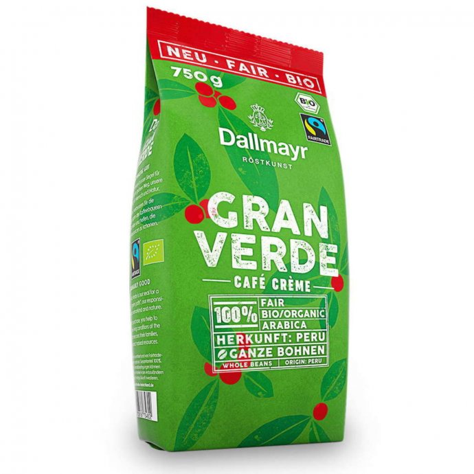 Dallmayr Bio Cafe Crema Fairtrade Gran Verde ganze Bohne 750g