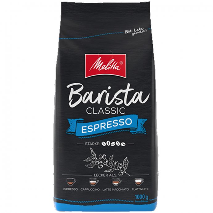 Melitta Barista Espresso Kaffeebohnen Arabica und Robusta Mix 1000g