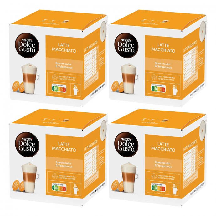 Nescafe Dolce Gusto Latte Macchiato 16 Kaffee Kapseln 4er Pack