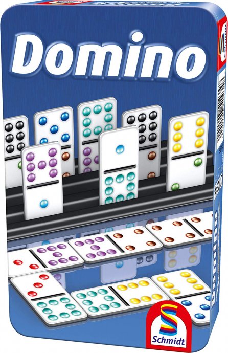 Schmidt Spiele Domino Bring Mich mit Spiel in der Metalldose bunt