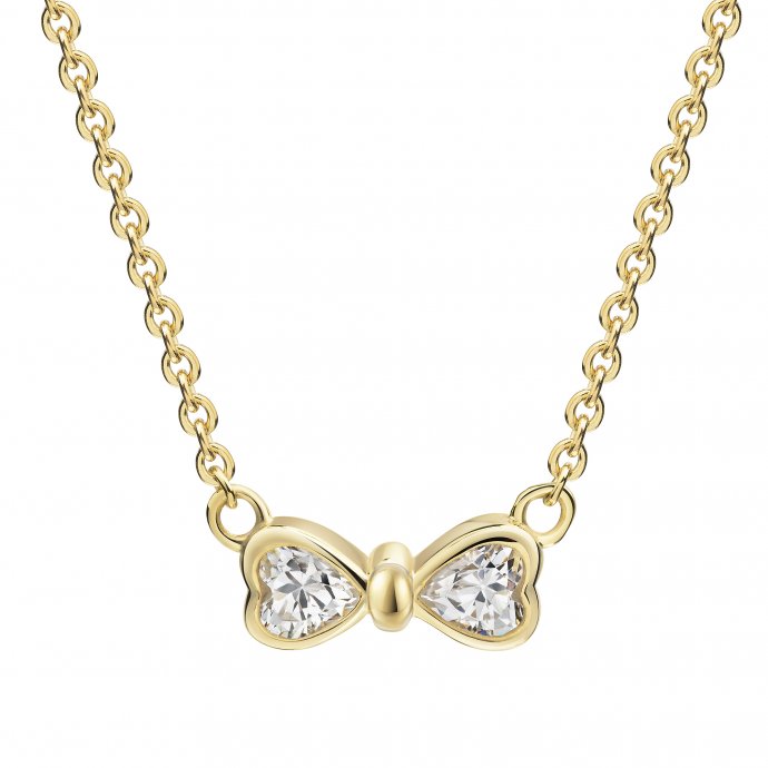 Collier 375 Gelbgold Zirkonia