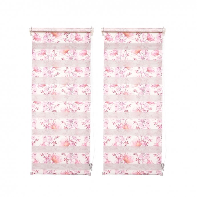 Doppelrollo 100 x 150 Marisol Blumen 2er-Set