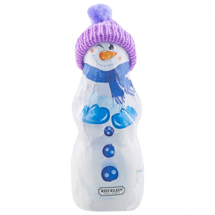 Riegelein Schneemann mit gestrickter Mütze Vollmilchschokolade 125g