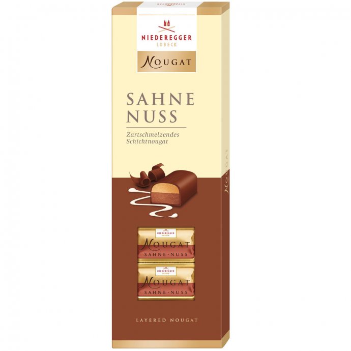 Niederegger Lübeck Nougat Klassiker Schichtnougat Sahne Nuss 100g
