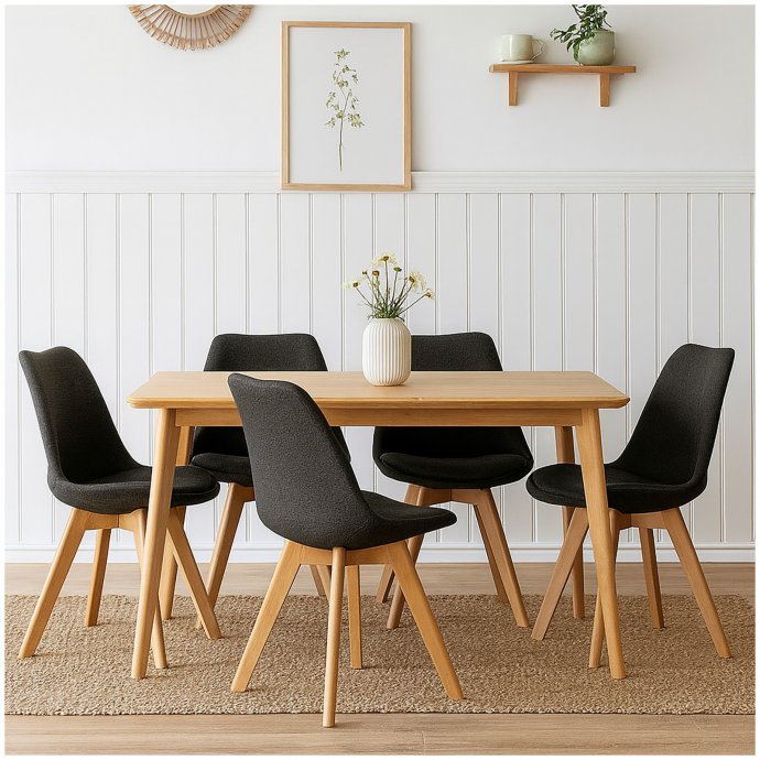 Esszimmerstuhl 4er Set Atlanta Grau