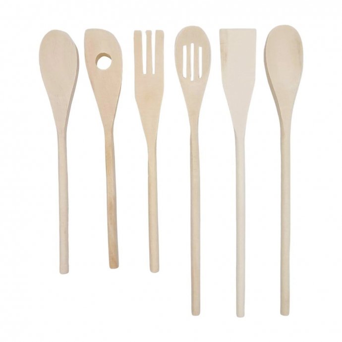 Kochbesteck 6-teilig Holz
