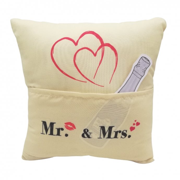 Geschenk zum Befüllen Kissen "Mr.   Mrs"