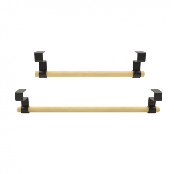 Handtuchhalter Türleiste, 2er Set Kiefernholz