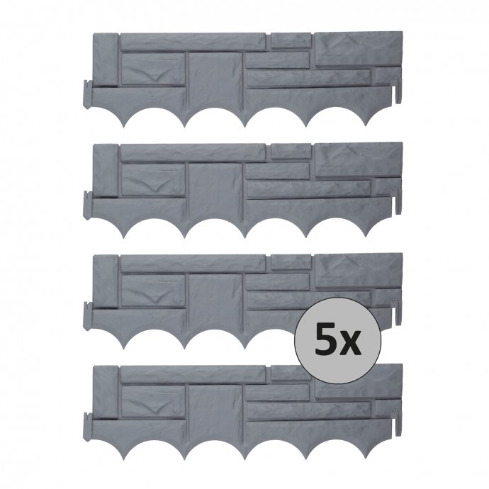 Beeteinfassung Steinoptik Nessa