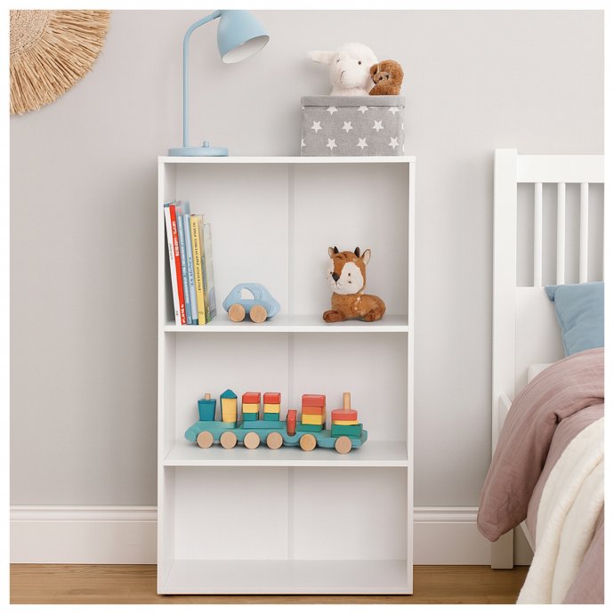 Standregal Nina mit 3 Fächern Weiß