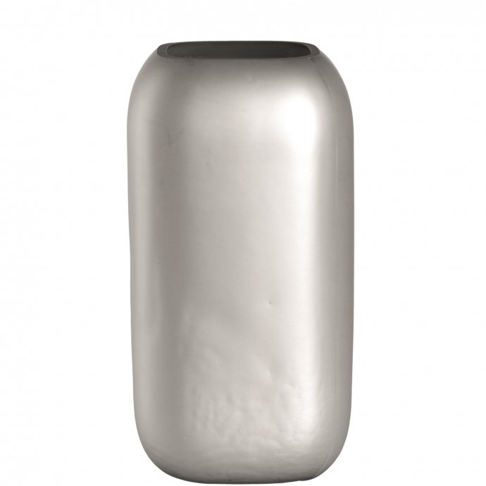 Vase 28 x 15 cm silber matt NEVE