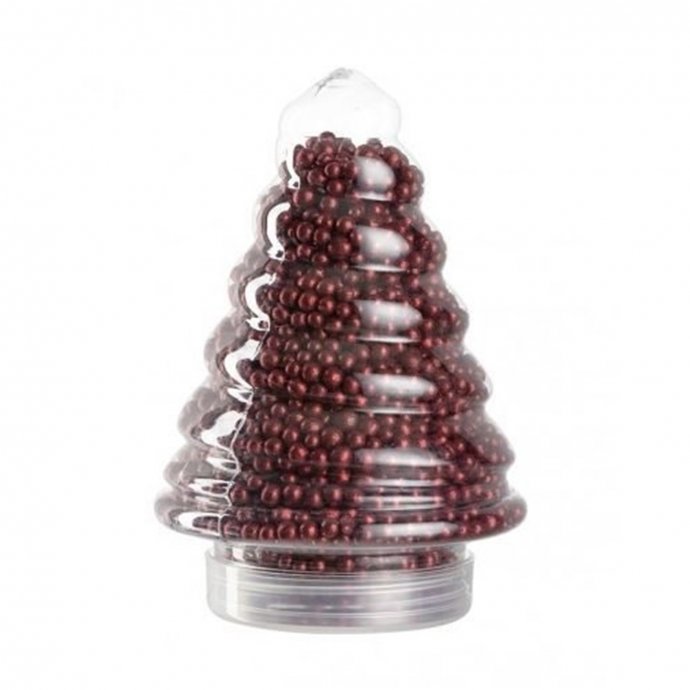 Dose Glitterperlen 500 g Classico rot