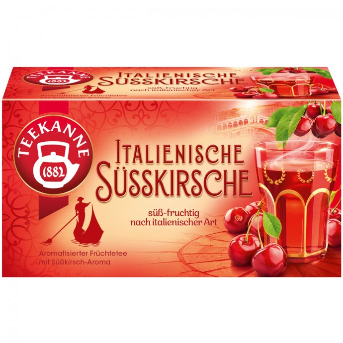 Teekanne Italienische Süsskirsche fruchtig süßer Früchtetee 55g