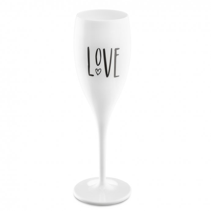 Sektglas 100 ml mit Druck CHEERS No. 1 LOVE