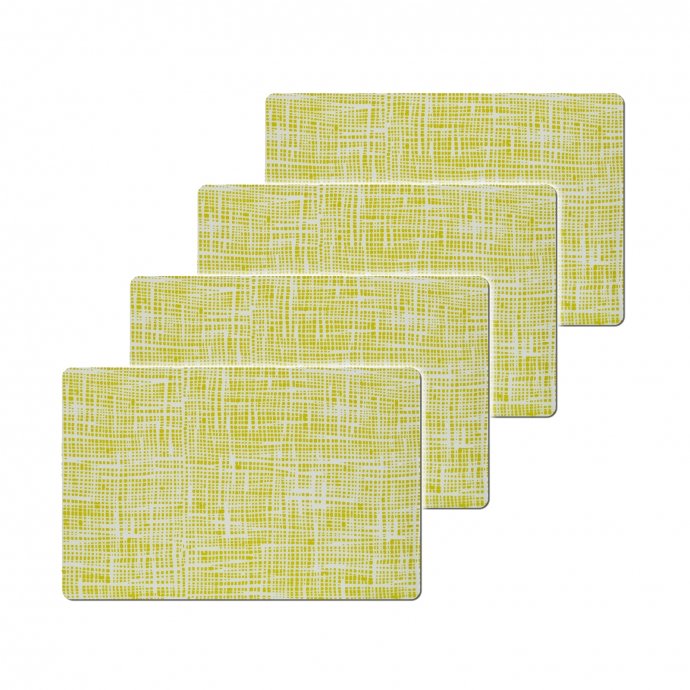 Platzset 4er Set Grün Kunststoff