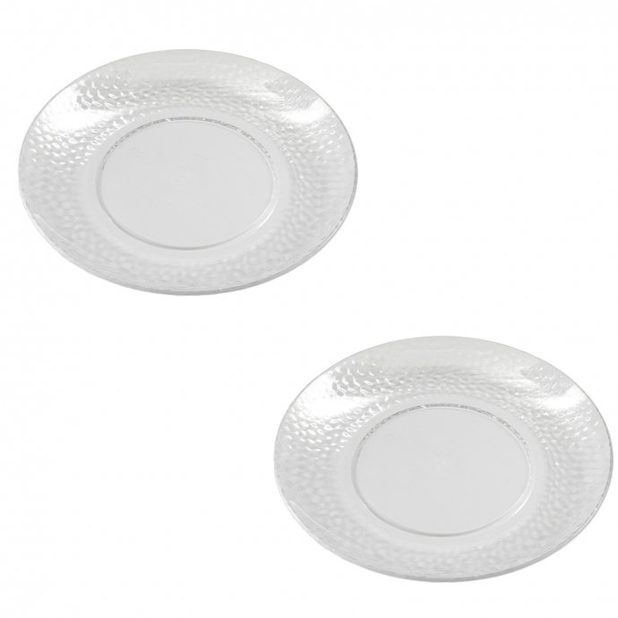 Teller Ø 20 cm 2er Set Kunststoff mit Blaseneffekt